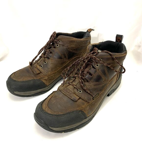 Ariat Terrain Hiking Boots Men’s Brown Waterproof Leather ATS Size US 13D - Picture 8 of 15